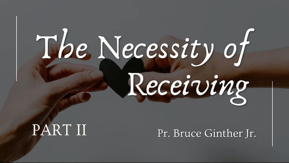 The Necessity of Receiving